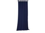 Vorhang WIRTH "Newbury" Gr. 4, blau (nachtblau), B:130cm H:225cm, Jacquard, Baumwolle, Polyester, Gardinen
