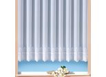 Gardine WECKBRODT "Heidelberg" Gr. 1, weiß, B:300cm H:145cm, Voile, Polyester, Gardinen, Gardine, echte Stickerei, Voile, transparent, mit 1 oder 2 Bordüren, Store