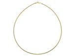 Halsreif OSTSEE-SCHMUCK "Ostsee-Schmuck Halsreif Omega 2,2 mm Halsreif Omega 2,2 mm" Gr. 42, gold, Halsketten, Damen, 42cm, Silber 925 (Sterlingsilber), L: 42