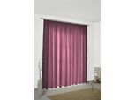 Vorhang WIRTH "Felsted" Gr. 5, lila (beere), B:132cm H:255cm, Jacquard, Polyester, Gardinen