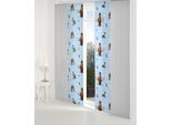 Schiebegardine WIRTH "Ice Age" Gr. 1, blau, B:60cm H:145cm, Satin, Polyester, Gardinen, Disney
