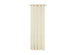Vorhang WIRTH "LORCA" Gr. 4, beige (creme), B:132cm H:245cm, Obermaterial: 66% Polyester, 34% Baumwolle, Gardinen
