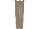 Vorhang WIRTH "Westport" Gr. 3, grau (taupe), B:132cm H:225cm, Jacquard, Polyester, Gardinen