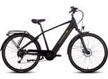E-Bike SAXONETTE "Deluxe Sport Man" Gr. 48, schwarz (schwarz matt, schwarz), Elektrofahrräder, 48cm, 28 Zoll (71,12cm), Pedelec, Elektrofahrrad für Damen u. Herren