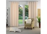Vorhang WIRTH "Berwick" Gr. 2, orange (terra), B:132cm H:175cm, Jacquard, Baumwolle, Polyester, Gardinen