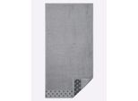 Handtuch WÄSCHEPUR Gr. 1, grau (steingrau), B:50cm L:100cm, Walkfrottee, 100% Baumwolle, Handtücher