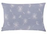 Dekokissen NEUTEX FOR YOU "Fresh" Gr. 2, blau (jeansblau, geblümt), B:40cm L:60cm, Baumwolle, Polyester, Dekokissen_Sitzkissen_Kissenhüllen, Kissenhülle ohne Füllung, 1 Stück