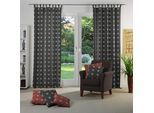 Vorhang WIRTH "FELINO" Gr. 3, grau, B:132cm H:225cm, Jacquard, Baumwolle, Polyester, Gardinen