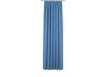 Vorhang WIRTH "Umea" Gr. 2, blau (mittelblau), B:132cm H:175cm, Jacquard, Polyester, Gardinen