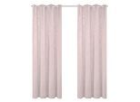 Gardine HEINE HOME Gr. 2, rosa (rose), B:140cm H:225cm, Polyester, Gardinen, Gardine