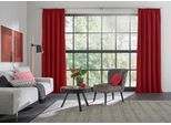 Vorhang WIRTH "Dim out" Gr. 1, rot, B:145cm H:150cm, Polyester, Gardinen
