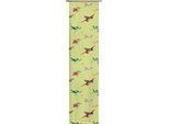 Schiebegardine WIRTH "Planes Action" Gr. 4, grün, B:60cm H:245cm, Satin, Polyester, Gardinen, Disney