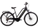 E-Bike SAXONETTE "Premium Sport (Trapez)" Gr. 50, schwarz (schwarz, schwarz), Elektrofahrräder, Damen, 50cm, 28 Zoll (71,12cm), Pedelec, Elektrofahrrad für Damen