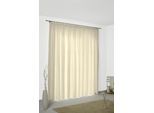 Vorhang WIRTH "Felsted" Gr. 2, beige (creme), B:132cm H:180cm, Jacquard, Polyester, Gardinen