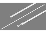 Schleuderstab GOOD LIFE "Prim" Gr. 2, weiß, L:100cm Ø:1cm, Schleuderstäbe, für Vorhänge
