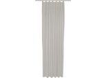 Vorhang WIRTH "Westport" Gr. 1, grau (hellgrau), B:132cm H:145cm, Jacquard, Polyester, Gardinen