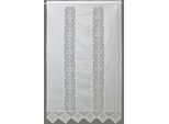 Gardine "Achental" Gr. 1, weiß, B:90cm H:150cm, Baumwolle, HOSSNER - ART OF HOME DECO, Gardinen, Gardine
