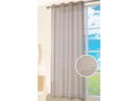 Gardine HEINE HOME Gr. 3, grau (taupe), B:140cm H:225cm, Polyester, Gardinen, Gardine
