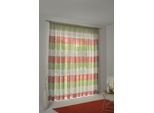Vorhang WIRTH "Barletta" Gr. 1, bunt (beige, grün, terra), B:135cm H:145cm, Baumwolle, Polyester, Gardinen