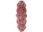 Teppich HEINE HOME Gr. 1, lila (mauve), B:68cm H:70mm L:100cm, Lammfell, Lammwolle, Teppiche, Fellteppich Schurwollteppich Teppich