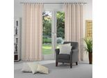 Vorhang WIRTH "Telfort" Gr. 5, orange (terra), B:132cm H:255cm, Jacquard, Baumwolle, Polyester, Gardinen
