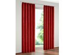 Vorhang WIRTH "Holmsund 288g/qm" Gr. 16, rot, B:270cm H:255cm, Chenille, Polyacryl, Gardinen