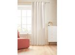 Vorhang "Manon" Gr. 2, beige (natur), B:132cm H:175cm, Jacquard, Polyester, GUIDO MARIA KRETSCHMER HOME & LIVING, Gardinen, blickdicht, monochrom, strukturierte Oberfläche