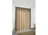 Vorhang WIRTH "Felsted" Gr. 2, grau (taupe), B:132cm H:180cm, Jacquard, Polyester, Gardinen