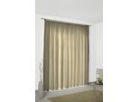 Vorhang WIRTH "Felsted" Gr. 3, grau (taupe), B:132cm H:220cm, Jacquard, Polyester, Gardinen