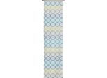 Schiebegardine WIRTH "Zirbello" Gr. 3, blau, B:60cm H:225cm, Jacquard, Baumwolle, Polyester, Gardinen