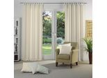 Vorhang WIRTH "Berwick" Gr. 5, gold (goldfarben), B:132cm H:255cm, Jacquard, Baumwolle, Polyester, Gardinen
