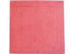 Badematte FRAMSOHN FROTTIER "Uni Basic Hotelmatte" Gr. 2, rot (spice coral), H:11mm, Baumwolle, Badematten, Badematte, große Farbpalette, Hergestellt in Österreich, Badezimmerteppich