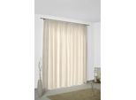 Vorhang WIRTH "ILSENBURG" Gr. 1, beige (creme), B:135cm H:145cm, Jacquard, Polyacryl, Polyester, Gardinen
