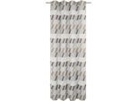 Vorhang WIRTH "Bray" Gr. 4, braun, B:132cm H:245cm, Jacquard, Baumwolle, Polyester, Gardinen
