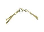 Halsreif OSTSEE-SCHMUCK "Ostsee-Schmuck Halsreif Nyloncollier 5-reihig -goldfarben-" Gr. 42, gold, Halsketten, Damen, 42cm, Edelstahl, L: 42