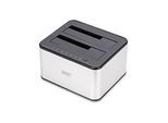 DIGITUS - HDD-Dockingstation Schächte: 2 - 2,5" / 3,5" gemeinsam genutzt (6,4 cm/8,9 cm gemeinsam genutzt) - SATA - USB 3.0