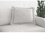 Sofakissen TRENDMANUFAKTUR "Bourbon", silber, B:70cm H:12cm T:70cm, Stoff, Polsterauflagen, Sofakissen, modernes Flatkissen 70x70 cm, in trendigem Cord erhältlich, universal