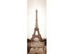 Fototapete LIVING WALLS "Eiffelturm Paris", bunt (beige, grau, weiß), B:1m L:2,8m, Vlies, Tapeten, Fototapete Eiffelturm Braun Sepia 1,00 m x 2,80 m Vliestapete
