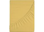 Spannbettlaken BELLANA "bellana premiumstretch", weizen, 1 Stk., Jersey-Elasthan, 90-120x200-220 18-35cm, Jersey-Elasthan, Obermaterial: 95% Baumwolle, 5% Elasthan, Bettlaken, Spannbettlaken, super elastisch
