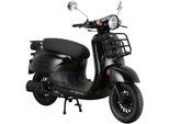 Motorroller ALPHA MOTORS "Adria", schwarz (schwarz, schwarz), Motorroller, ohne Topcase, 45 km/h, mit Lenkerschloss, B:67cm H:108cm L:175cm