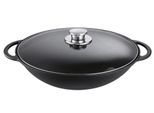 Wok SCHULTE-UFER "Rustika", schwarz, Ø:36cm, Pfannen, Wok, Induktion