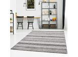 Teppich CARPET CITY "Moda 1131" Gr. 4, grau, B:160cm H:11mm L:225cm, Kunstfaser, Teppiche, Teppich, Kurzflor, Wohnzimmer