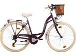 Cityrad DACAPO "Casino" Gr. 48, lila (aubergine, lila), Fahrräder, Damen, 48cm, 28 Zoll (71,12cm)