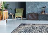 Teppich KAYOOM "River 140", grau (grau, multi), B:80cm H:10mm L:150cm, Baumwolle, Teppiche, Teppich, Jacquard, Retro- und Vintage-Design, Baumwollrücken