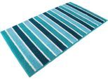 Badematte VOSSEN "»Fancy«", blau (lagoon), H:16mm, Polyacryl, Badematten, Badematte