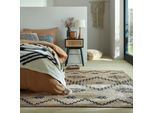 Teppich FLAIR RUGS "Rowen aus handgewebter Jute", beige, B:200cm H:5mm L:290cm, Jute, Teppiche, Teppich, mit Print-Muster