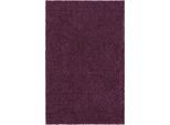 Hochflor-Teppich "Shaggy Shag, LAGERRÄUMUNG", lila (aubergine, lila), B:152cm H:38mm L:244cm, Polypropylen (PP), MYFLAIR MÖBEL & ACCESSOIRES, Teppiche, gewebt, Uni Farben, ideal im Wohnzimmer & Schlafzimmer