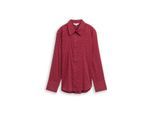 TOM TAILOR Damen Hemdbluse mit Muster, rot, Gemustert, Gr. 36