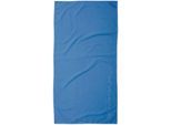 Sporthandtuch TOM TAILOR HOME "Fitnesstuch COLOR BATH", blau (cool blau), B:50cm L:100cm, Microfaser, Mikrofaser, Handtücher, Logo Prägung, Mikrofaser, weich, schnell trocknend