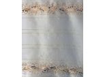 Gardine "Sihlsee" Gr. 1, orange (lachs, beige), B:130cm H:245cm, Polyester, HOSSNER - ART OF HOME DECO, Gardinen, Gardine, Schlaufenschal im besonderen Design